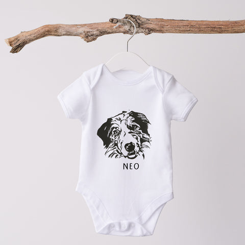 Personalised My Pet Baby Grow Vest