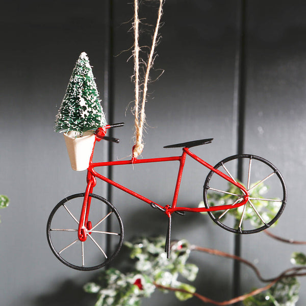 Red Bike Bicycle Christmas Tree Decoration
