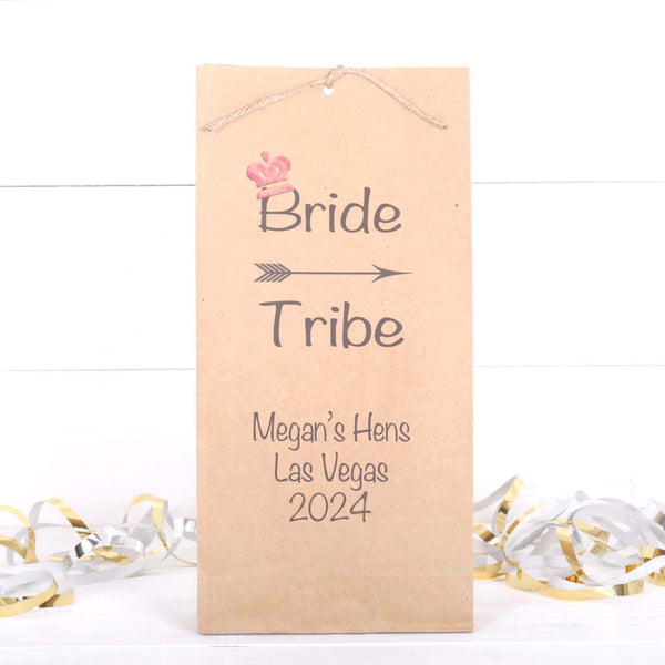 Bride Tribe Personalised Hen  Party, Favour Bags