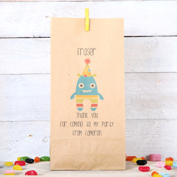 Personalised Mini Monsters Party Bags
