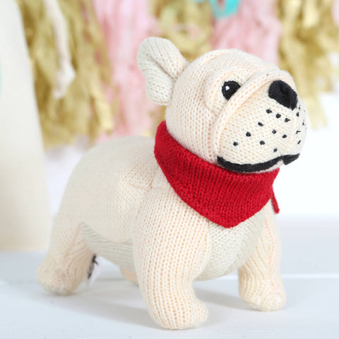 French Bulldog Rattle And Personalised Gift Bag