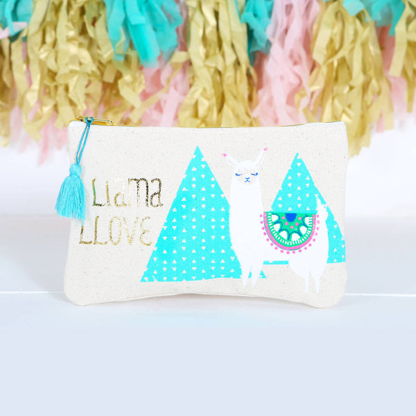 Personalised Llama Love Cosmetic Accessory Pouch