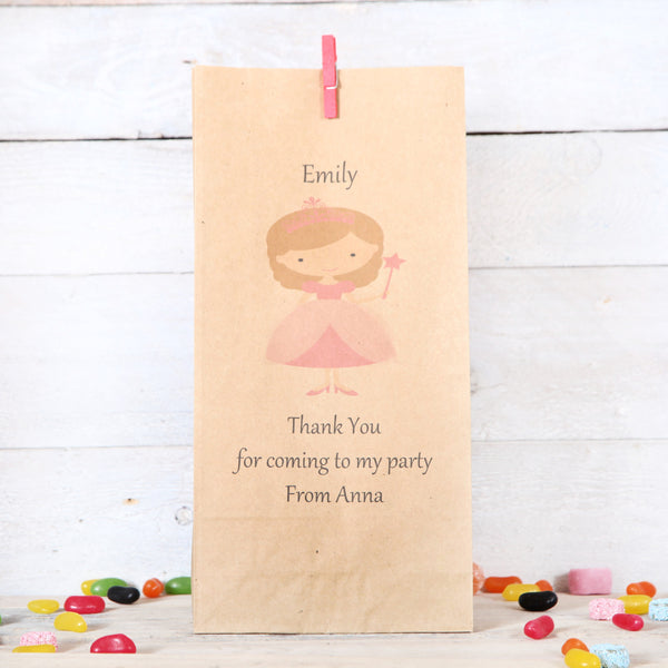 Personalised Princess Party Bags