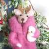 Christmas Reindeer With Snowman Tree Decoration