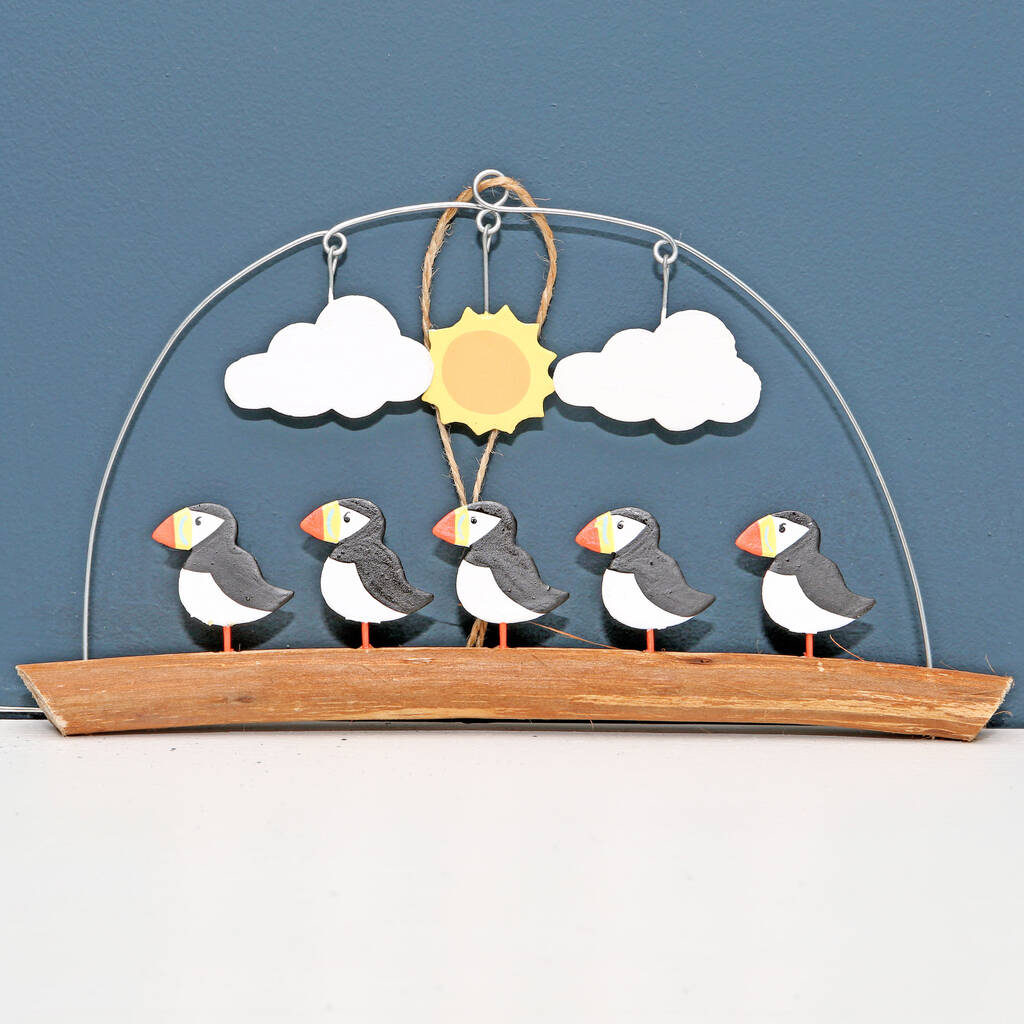 Just puffin in the sun hanging decoration