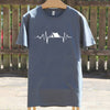 Mens Navy Or Charcoal Camping T Shirt, Father's Day