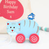 Pull Along Cat And Mouse Toy With Personalised Bag