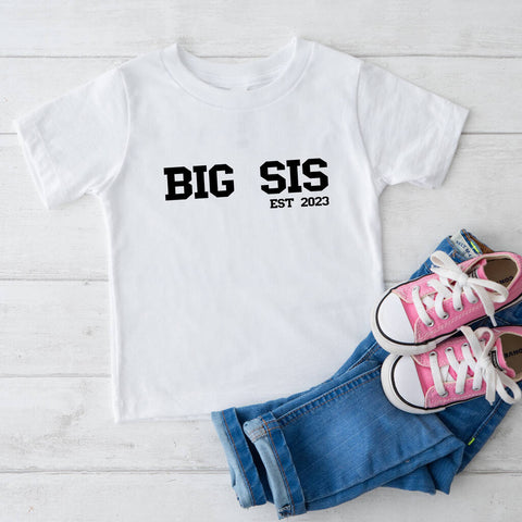 Personalised Big Sis T Shirt
