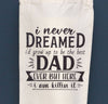 Personalised Dad Father's Day Gift Bottle Bag