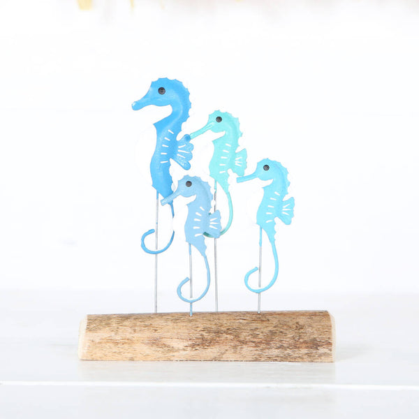 Seahorses On Driftwood Decoration