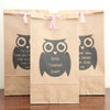 Personalised Thank You Owl Gift Bag