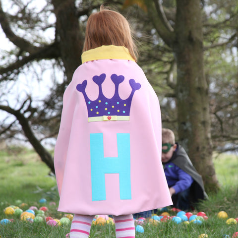Personalised Princess Crown Dressing up cape