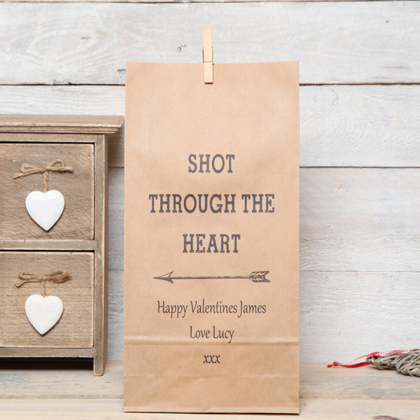 Personalised 'Shot Through The Heart' Bag