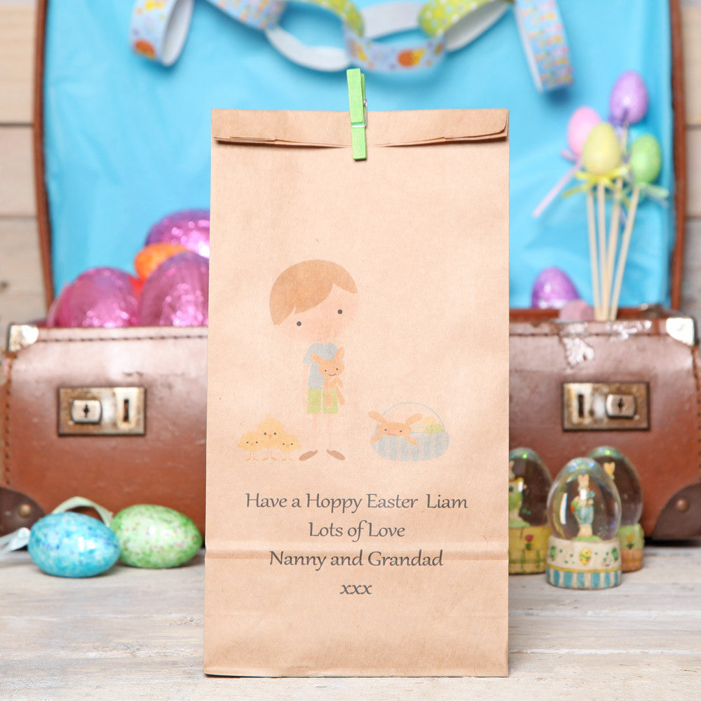 Personalised Boy's Easter Gift Bag
