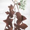 Bronze Tone Star Wreath Christmas Decoration