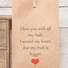 Personalised Humorous Valentines Gift Bag
