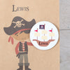 Personalised Boy Pirate Party Bags, Dark
