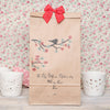 Personalised Red Cherry Blossom Tree Gift Bag