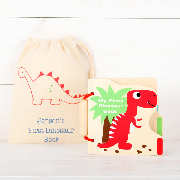 My First Dinosaur Picture Book And Personalised Bag