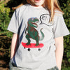 Childrens Personalised Skateboard Dinosaur T Shirt