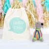 Dachshund Sausage Dog Rattle And Personalised Gift Bag
