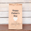 Personalised Fathers Day Heart Gift Bag