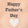 Personalised Fathers Day Heart Gift Bag