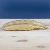 Vintage Style Gold Feather Drawer Handle