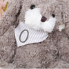 Fluffy Grey Bunny Rabbit With Personalised Bandana