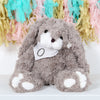 Fluffy Grey Bunny Rabbit With Personalised Bandana