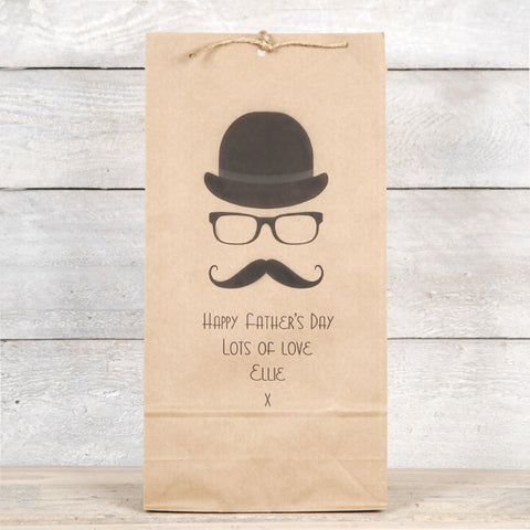 Hat, Glasses And Moustache Mens Gift Bag
