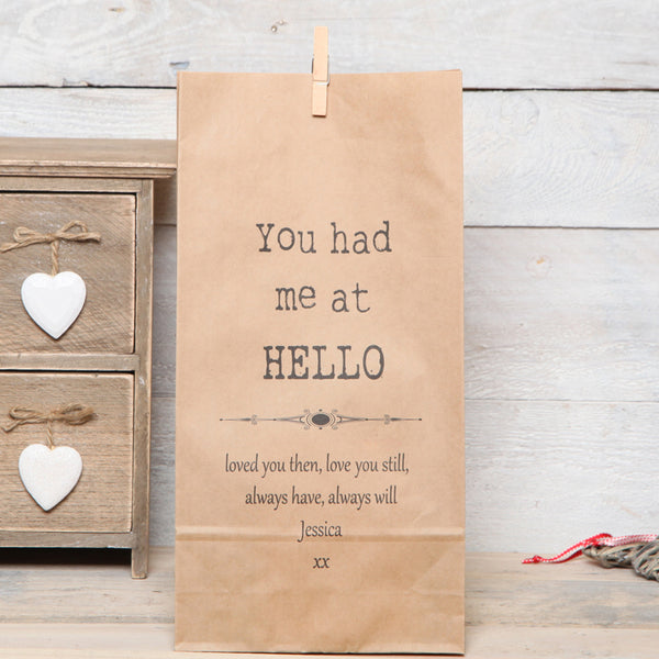 Personalised Movie Quote Gift Bag
