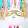 Super Hero Bunny With Personalised Cape