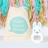 Bunny Teether With Personalised Gift Bag