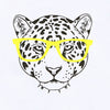 Kids Personalised Leopard In Glasses T Shirt