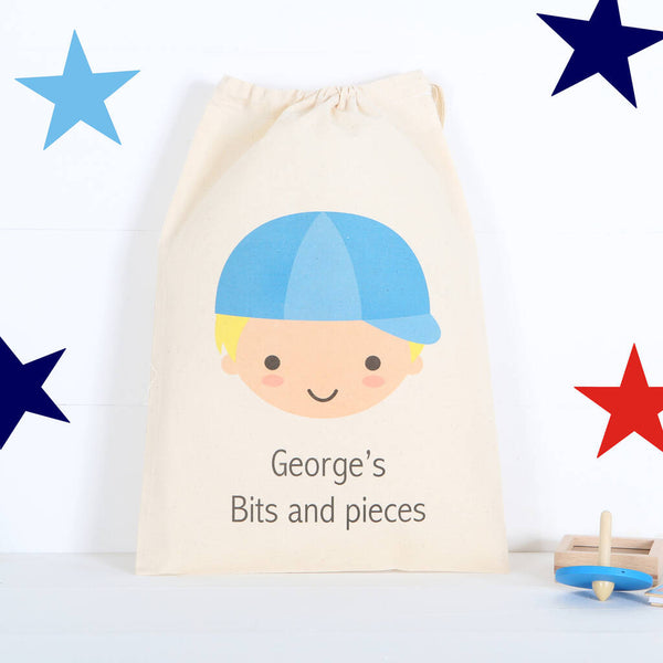 Boys Personalised Bits And Pieces Bag