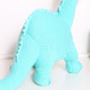 Ice Blue or Green Knitted Diplodocus Dinosaur Soft Toy