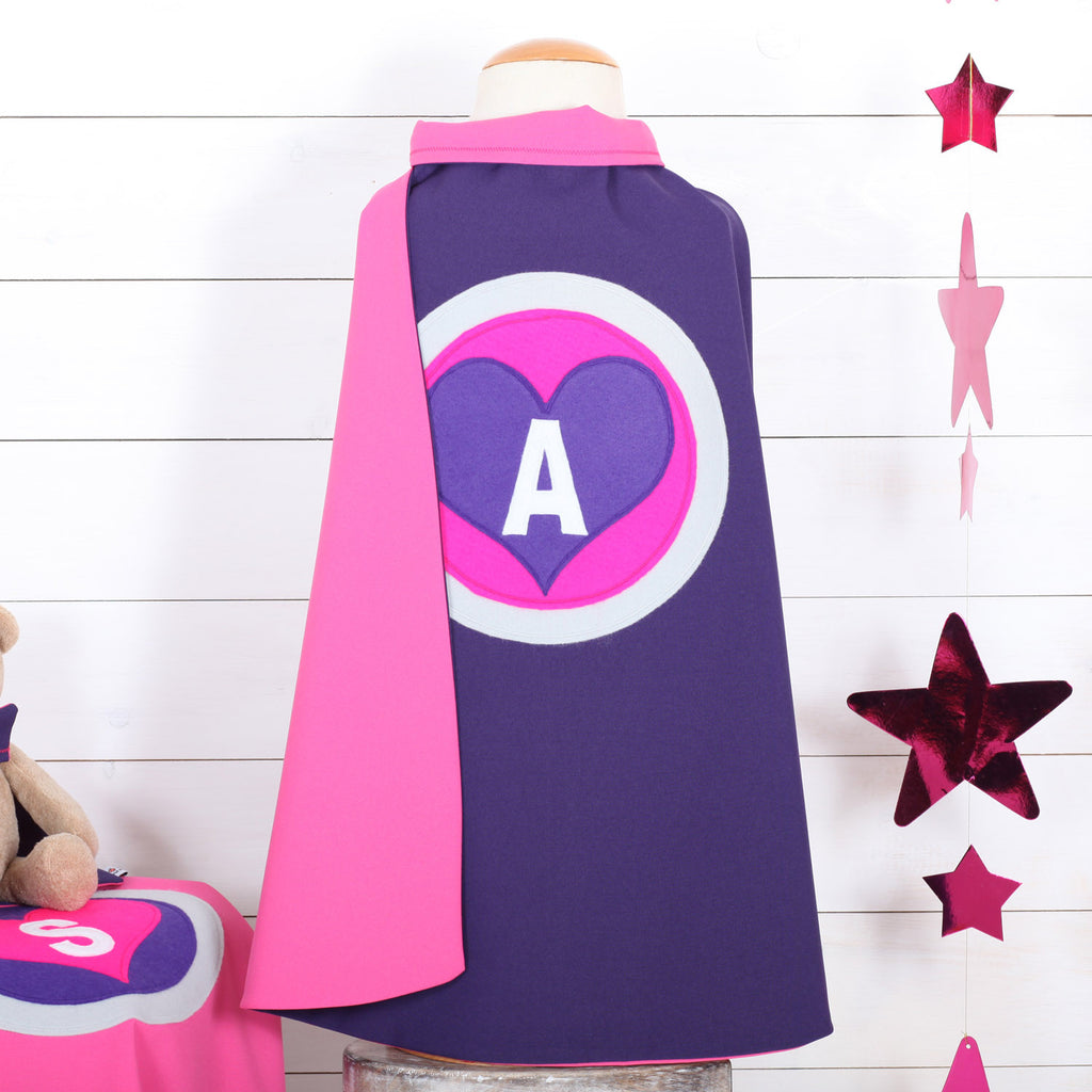 Personalised Love Heart Dressing Up Play Cape