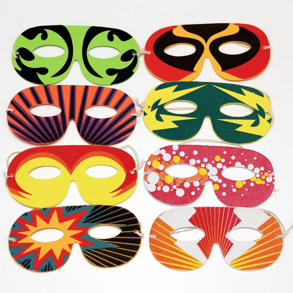 Super hero foam masks