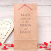 Personalised Love You To The Moon Gift Bag