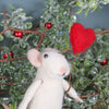 Valentine Love Mouse With Heart Decoration