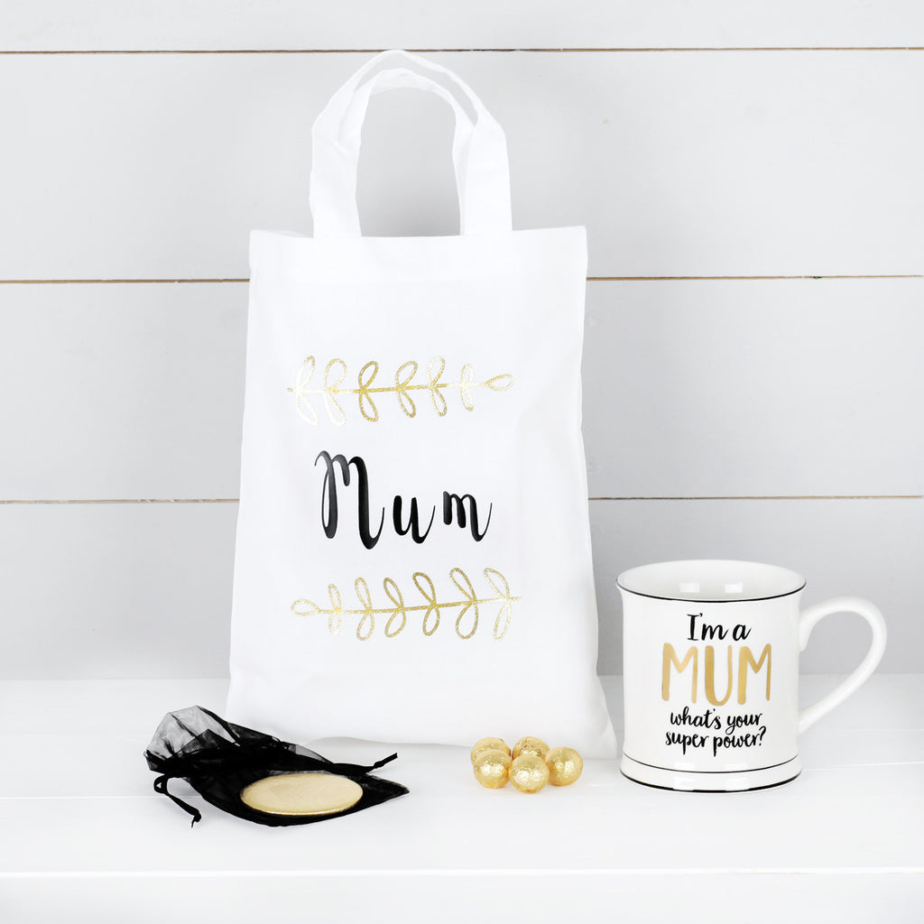 Super Mum Mug, Mirror And Chocolates, Mothers Day Gift