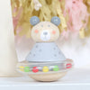 Bear Tumbler Rattle Toy And Personalised Bag