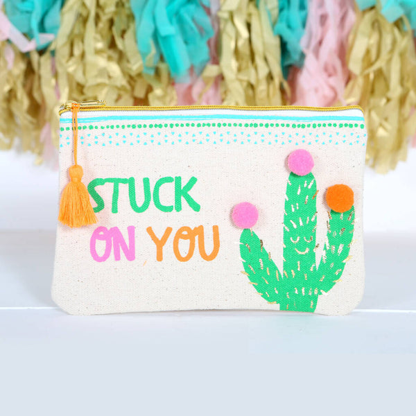 Cactus Stuck On You Accessory Pouch