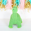 Ice Blue or Green Knitted Diplodocus Dinosaur Soft Toy