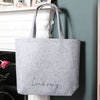 Light Grey Large Tote Bag, Personalised