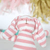 Organic Cotton Pink Bunny With Personalised Bag, Easter