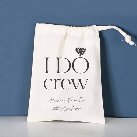 Personalised 'I Do Crew' Hen Night Favour Bags