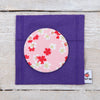 Pink Cherry Blossom Fabric Mirror And Pouch
