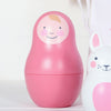 Pink Nesting Dolls, Bunny Chime With Personalised Bag, EASTER